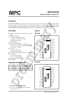SM6452AM Datasheet PDF Nippon Precision Circuits 