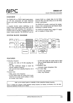 SM5851AF Datasheet PDF Nippon Precision Circuits 