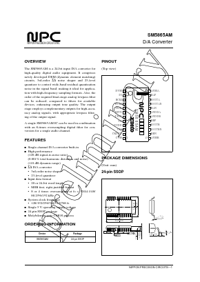 SM5865AM Datasheet PDF Nippon Precision Circuits 