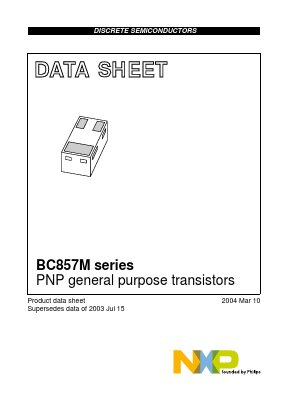 BC857AM Datasheet PDF NXP Semiconductors.