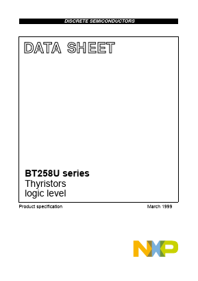 BT258U Datasheet PDF NXP Semiconductors.