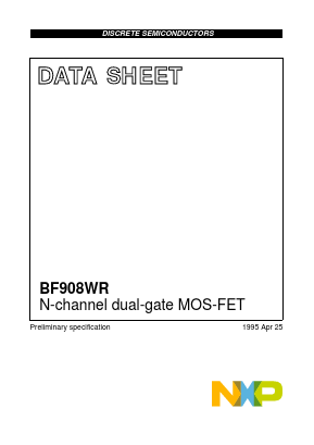 BF908WR,115 Datasheet PDF NXP Semiconductors.