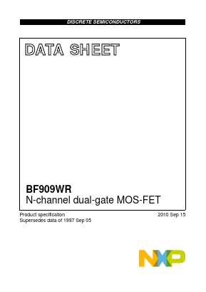BF909WR Datasheet PDF NXP Semiconductors.