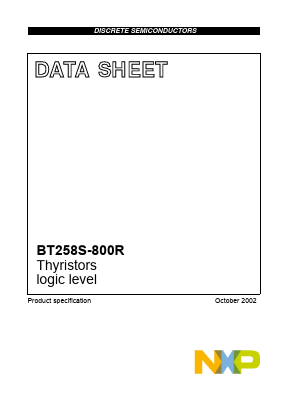BT258S-800R118 Datasheet PDF NXP Semiconductors.