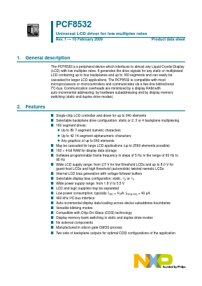 PC8532-1 Datasheet PDF NXP Semiconductors.