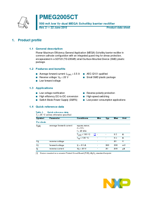 PMEG2005CT Datasheet PDF NXP Semiconductors.