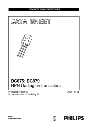 BC875 Datasheet PDF NXP Semiconductors.