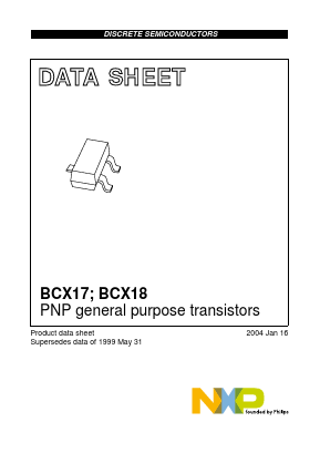 BCX18 Datasheet PDF NXP Semiconductors.