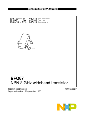 BFQ67 Datasheet PDF NXP Semiconductors.