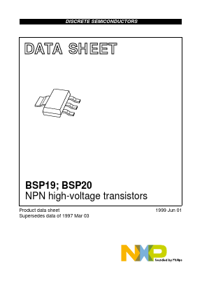 BSP20 Datasheet PDF NXP Semiconductors.