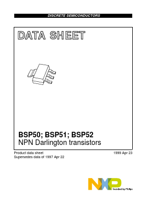 BSP50 Datasheet PDF NXP Semiconductors.