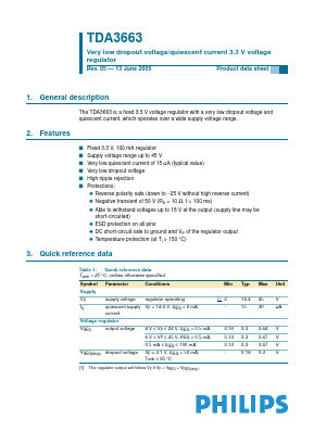 TDA3663AT Datasheet PDF NXP Semiconductors.