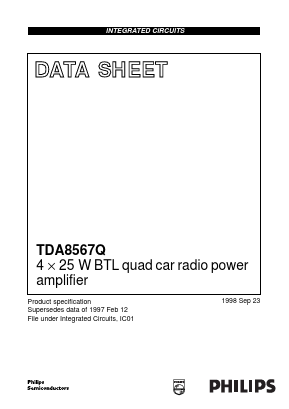 TDA8567Q Datasheet PDF NXP Semiconductors.