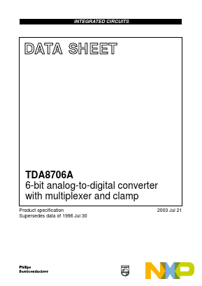 TDA8706A Datasheet PDF NXP Semiconductors.