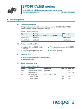 2PC4617QMB Datasheet PDF NXP Semiconductors.