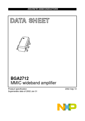 BGA2712,115 Datasheet PDF NXP Semiconductors.