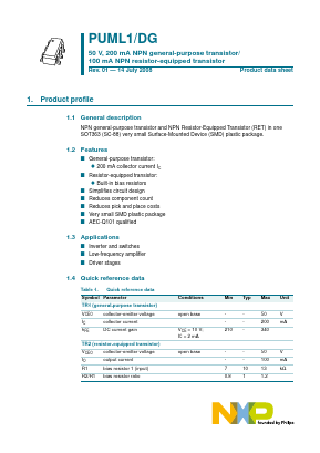 PUML1/DG-125 Datasheet PDF NXP Semiconductors.