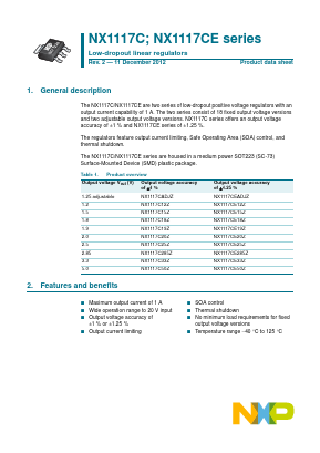 NX1117C20Z Datasheet PDF NXP Semiconductors.