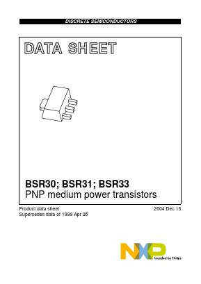 BSR33 Datasheet PDF NXP Semiconductors.
