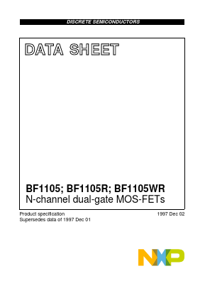 BF1105R Datasheet PDF NXP Semiconductors.