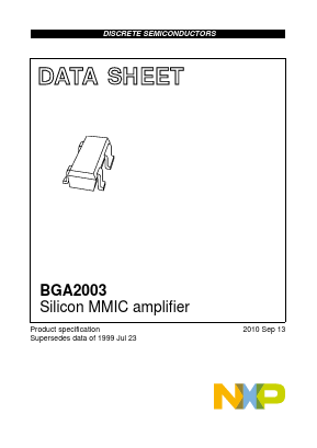 BGA2003 Datasheet PDF NXP Semiconductors.