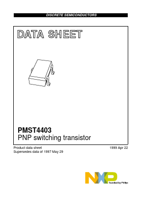 PMST4403 Datasheet PDF NXP Semiconductors.