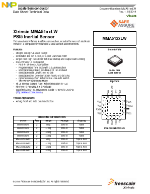 MMA5148LW Datasheet PDF NXP Semiconductors.
