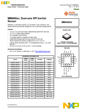 MMA6827BKTWR2 Datasheet PDF NXP Semiconductors.