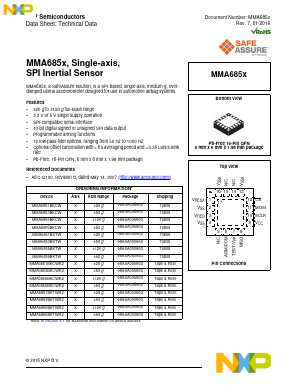 MMA685X Datasheet PDF NXP Semiconductors.
