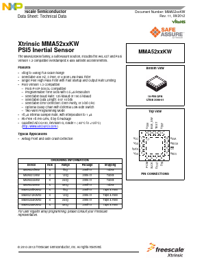 MMA5248KW Datasheet PDF NXP Semiconductors.