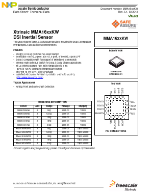 MMA1612KW Datasheet PDF NXP Semiconductors.