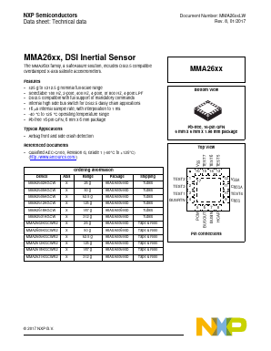MMA2631KGCW Datasheet PDF NXP Semiconductors.