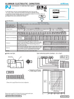 UPJ1E120MHD6 Datasheet PDF Nichicon