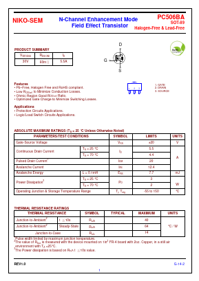 PC506BA Datasheet PDF Niko Semiconductor