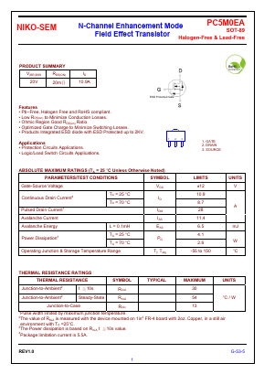 PC5M0EA Datasheet PDF Niko Semiconductor