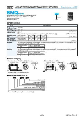 ESMQ421VSN471MR40S Datasheet PDF Nippon Chemi-Con