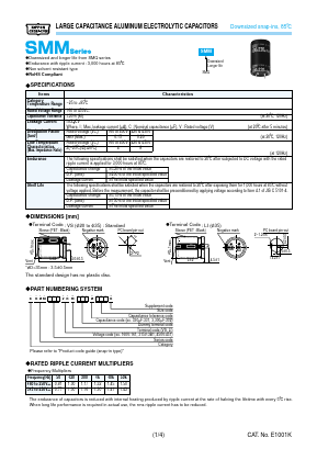 ESMM181VSN471MR20S Datasheet PDF Nippon Chemi-Con