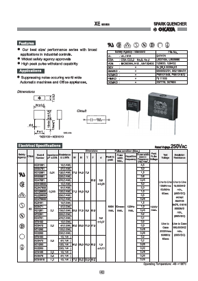 XE0103 Datasheet PDF Okaya Electric America, Inc.