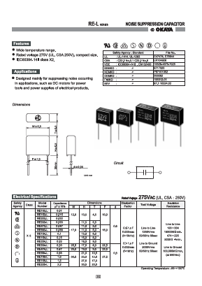 RE683-L Datasheet PDF Okaya Electric America, Inc.