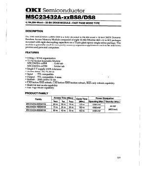 MSC23432A Datasheet PDF Oki Electric Industry