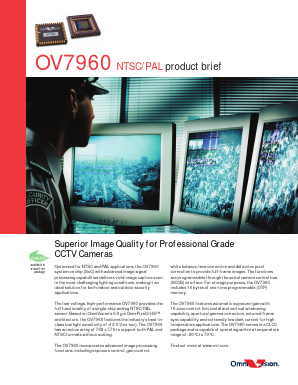 OV07960-C48N Datasheet PDF OmniVision Technologies, Inc.