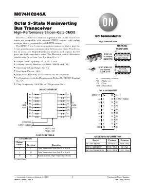 MC74HC245AFER Datasheet PDF ON Semiconductor