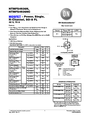 NTMFS4936N Datasheet PDF ON Semiconductor