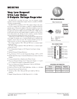 MC33765DTB-30R2 Datasheet PDF ON Semiconductor