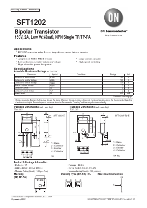 SFT1202-TL-E Datasheet PDF ON Semiconductor