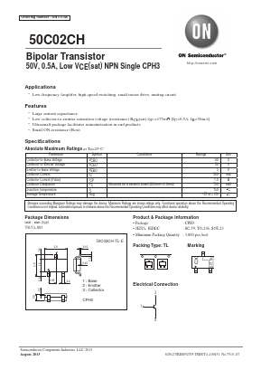 50C02CH-TL-E Datasheet PDF ON Semiconductor
