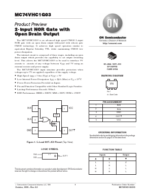 MC74VHC1G03DFT1 Datasheet PDF ON Semiconductor