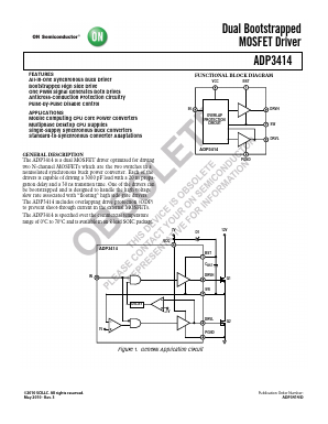 ADP3414 Datasheet PDF ON Semiconductor