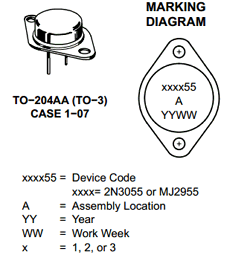2N3055HG Datasheet PDF ON Semiconductor