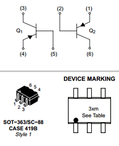 BC858CDW1T1 Datasheet PDF ON Semiconductor